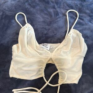 Princess polly white crop top